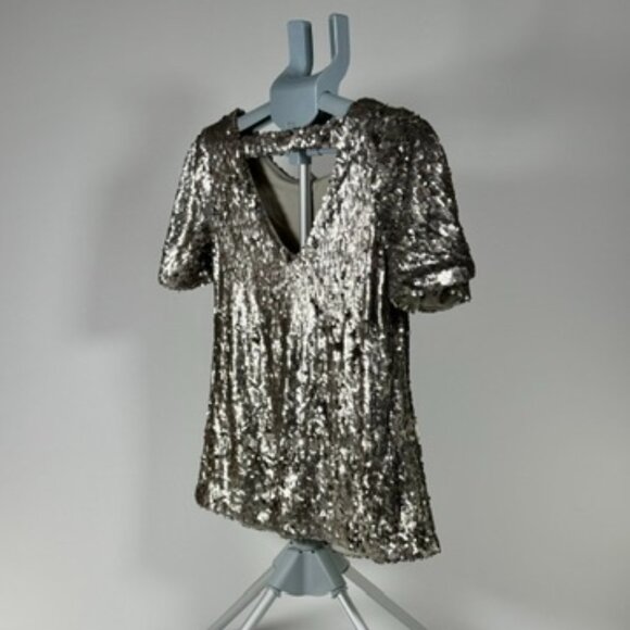 Altar'd State Sequin Short Sleeve top - Picture 5 of 8